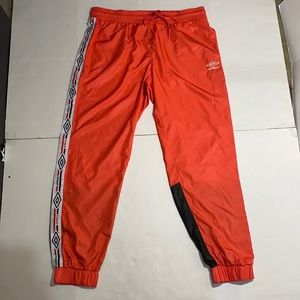 UMBRO orange elastic Drawstring Sweatpants Sz L